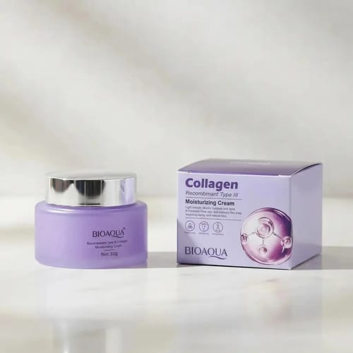 Crema Facial Colágeno Hidratante Antiage 50ml Bioaqua Todo Tipo De Piel Día/noche