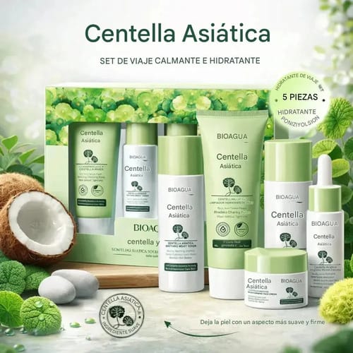 Bioaqua Centella Asiatica Skincare Travel Kit 5 Productos