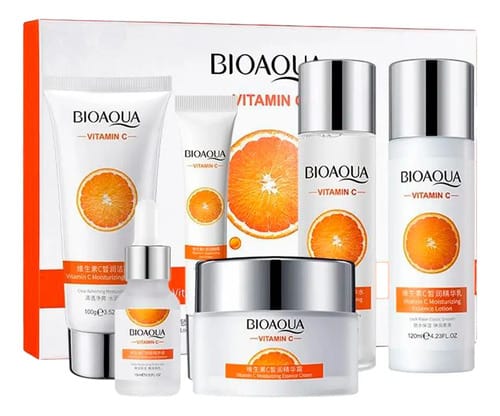 Kit Facial Bioaqua Vitamina C De Lujo 6 Piezas
