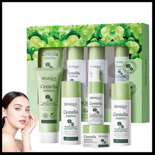 Kit Bioaqua Centella Asiática Skincare Cuidado Facial 5pzs