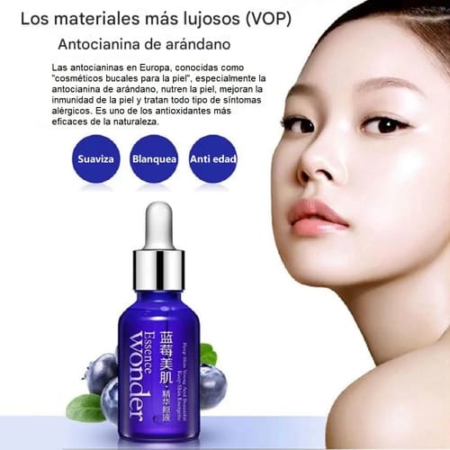 Wonder Essence Serum Bioaqua Blueberry Hidratante Rejuvenece Todo Tipo De Piel