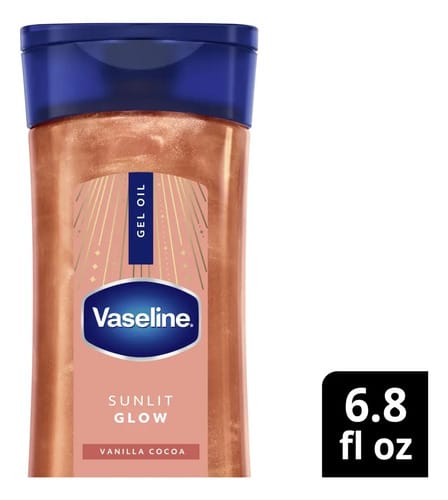 Vaseline Aceite Corporal Brillante Vanilla Cocoa Sunlit Glow Cacao 200ml