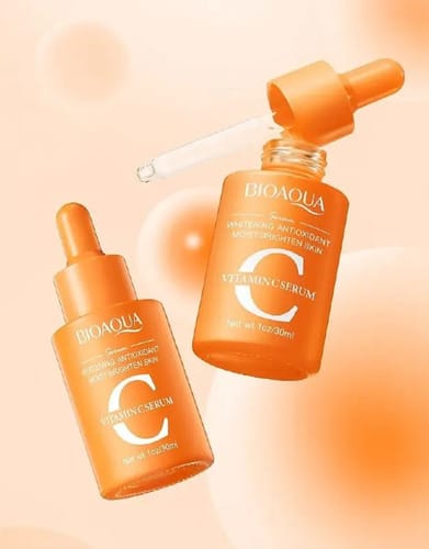 Serum Facial Vitamina C Antioxidante Brillo Antiacne Bioaqua Todo Tipo De Piel Día