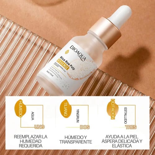 Kit Facial Arroz Aclarante Antiedad Skincare X 6 Bioaqua
