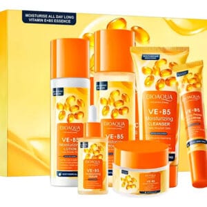 Bioaqua Kit De Skincare De Vitamina E Y B5 Para Rutina Facia Todo Tipo De Piel Día/noche