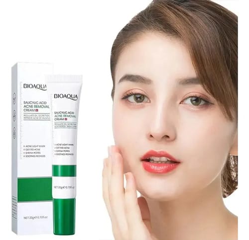 Crema Ácido Salicílico Bioaqua Control Acné Piel Grasa Grasa