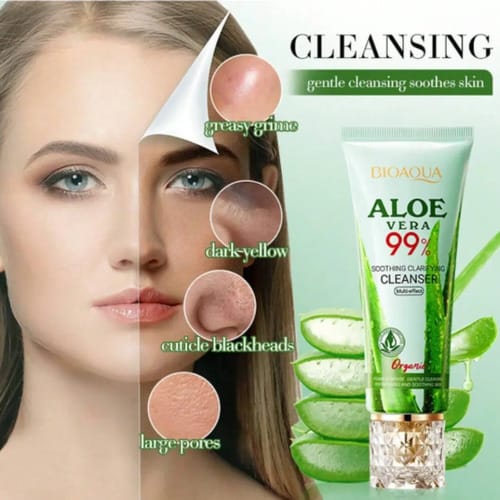 Jabón Facial Aloe Vera Bioaqua Todo Tipo De Piel Día/noche