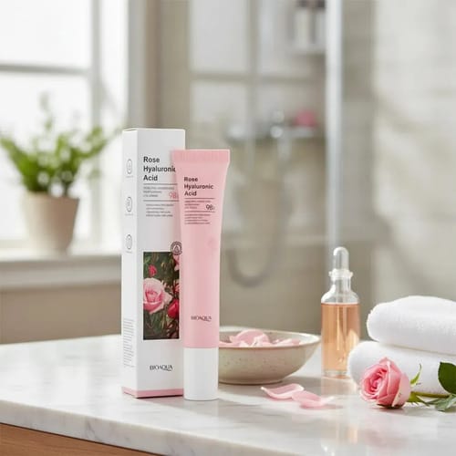 Crema Contorno De Ojos Con Extracto De Rosas Y Acido Hialurónico Bioaqua Todo Tipo De Piel Día/noche