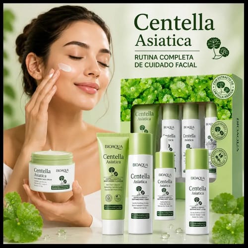 Kit Bioaqua Centella Asiática Skincare Cuidado Facial 5pzs