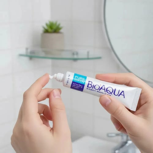 La Crema Secativa Para El Acné Bioaqua Elimina Las Cicatrices Del Acné Y Las Espinillas. Hora De Aplicación: Día/noche, Tipo De Piel Grasa