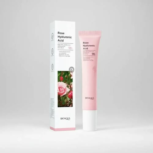 Crema Contorno De Ojos Con Extracto De Rosas Y Acido Hialurónico Bioaqua Todo Tipo De Piel Día/noche