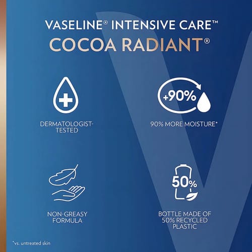 Vaseline Crema Corporal Cocoa Radiant Intensive Care Grande