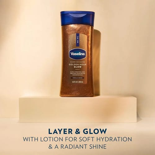Vaseline Aceite Corporal Brillante Vanilla Cocoa Golden Hour Vainilla