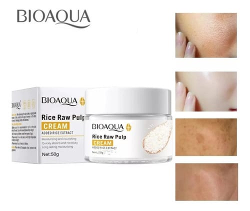 Crema Facial Nutritiva De Arroz 50g Bioaqua Día/noche Todo Tipo De Piel Día/noche