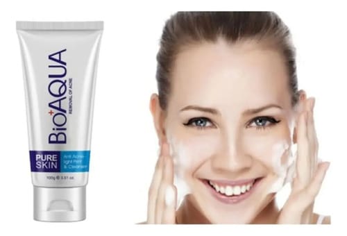 Jabón Antiacné Bioaqua Pure Skin Para Control De Grasa Y Poros