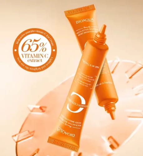 Serum Contorno De Ojos Vitamina C Bioaqua Aclarante X 20ml T Todo Tipo De Piel Día/noche