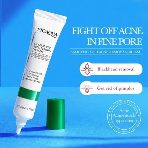 Crema Ácido Salicílico Bioaqua Control Acné Piel Grasa Grasa