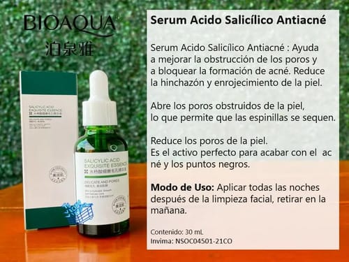 Suero Antiacné Venzen Con Ácido Salicílico 2% Tratamiento Rostro Todo Tipo De Piel