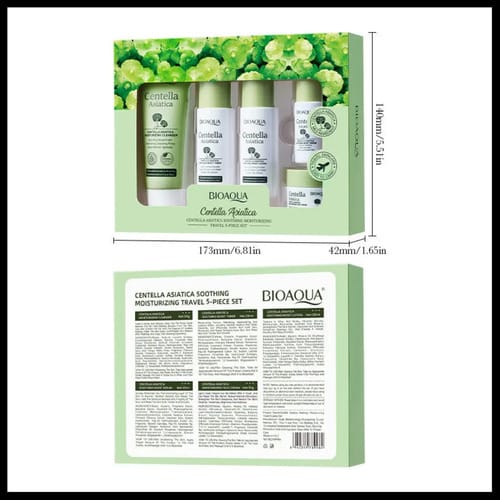 Kit Bioaqua Centella Asiática Skincare Cuidado Facial 5pzs