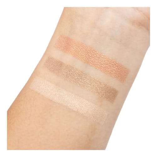 Trendy Iluminador En Trío Cloud Tono Del Maquillaje Rosa Tor Rosa Tornasol Dorado Plateado.