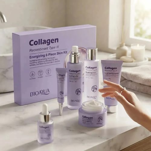 Kit De 6 Piezas Colageno Rejuvenecedor Skincare De Bioaqua