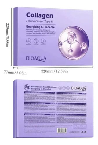 Kit De 6 Piezas Colageno Rejuvenecedor Skincare De Bioaqua