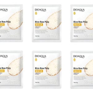 Kit X6 Velo Mascarilla Hidratante Arroz Reduce Poros Bioaqua