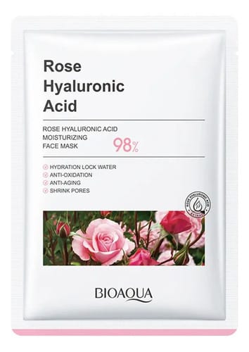 Velo Mascarilla Hidratante Rosas Y Acido Hialuronico Bioaqua Todo Tipo De Piel Día/noche