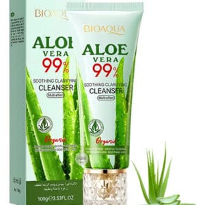 Gel Espumoso Limpiador Facial 99% Aloe Vera Bioaqua Día/noche Todo Tipo De Piel