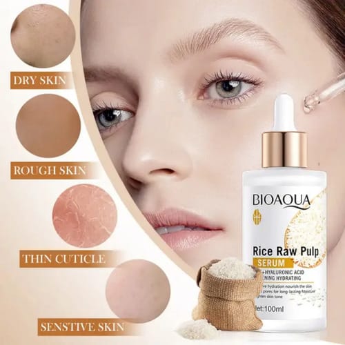 Serum De Arroz Bioaqua 100ml Todo Tipo De Piel
