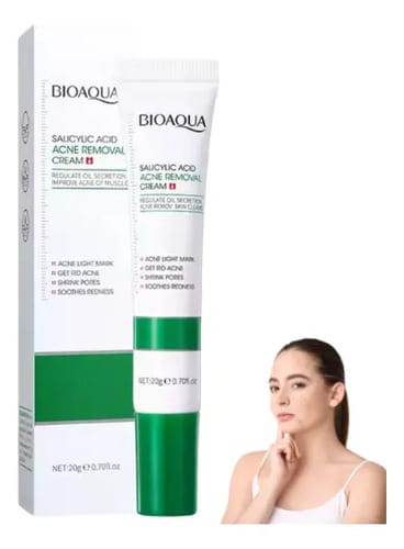 Crema Ácido Salicílico Bioaqua Control Acné Piel Grasa Grasa