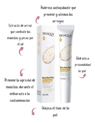 Crema Para Ojos Bioaqua Quita Ojeras Todo Tipo De Piel