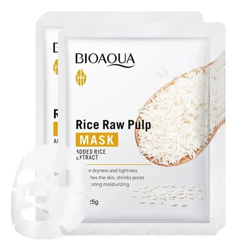 Velo Mascarilla Hidratante De Arroz Reduce Poros Bioaqua 25g Todo Tipo De Piel