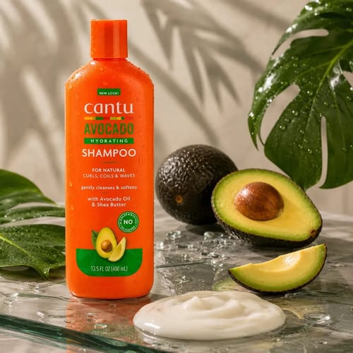 Cantu Shampoo Aguacate Cleansing Cabello Rizado Ondulado