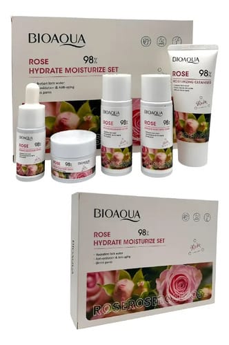 Kit Mini De Cuidado Facial Viajero Rosas Bioaqua