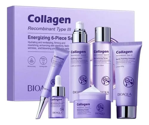 Kit Set Hidratante Colágeno Bioaqua 6 Piezas