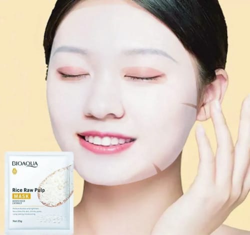 Kit X6 Velo Mascarilla Hidratante Arroz Reduce Poros Bioaqua